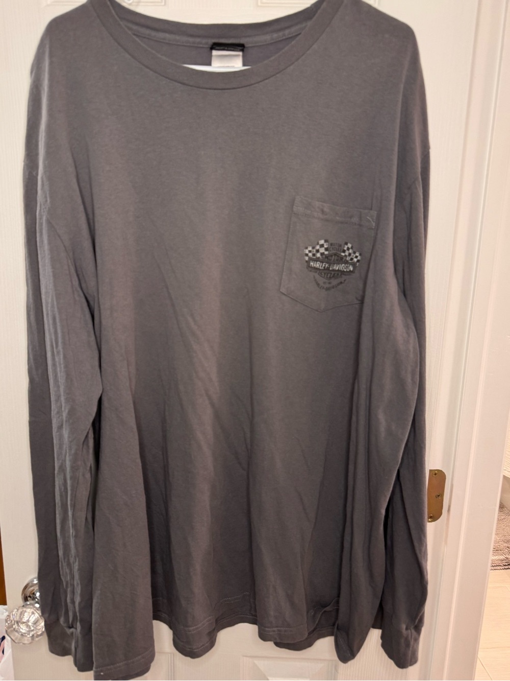 Harley-Davidson SLC Men's Long Sleeve Pocket T-Shirt - Gray